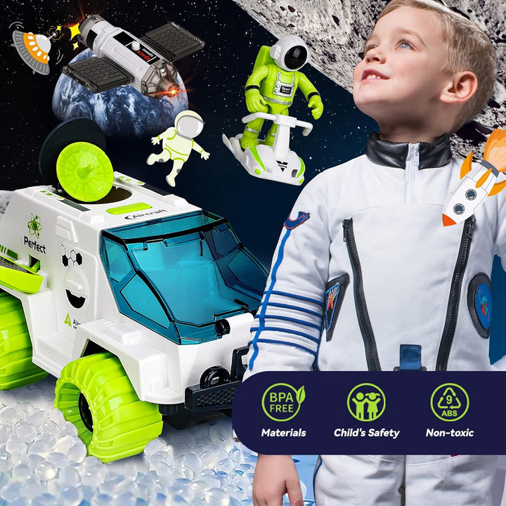 Space Rocket Toys for Kids Shuttle Toy with Astronaut Figure and Rover for Boy 5-12 Kid Spaceship Planet Stem for Boys & Girls