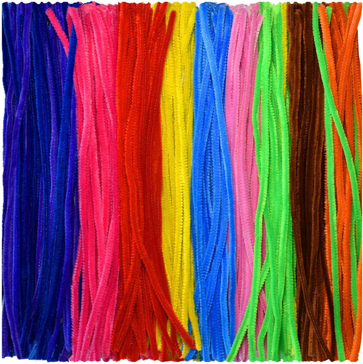 Black Pipe Cleaners 200 Pieces Chenille Stems for DIY Art Decorations Creative Craft (6 Mm X 12 Inch)