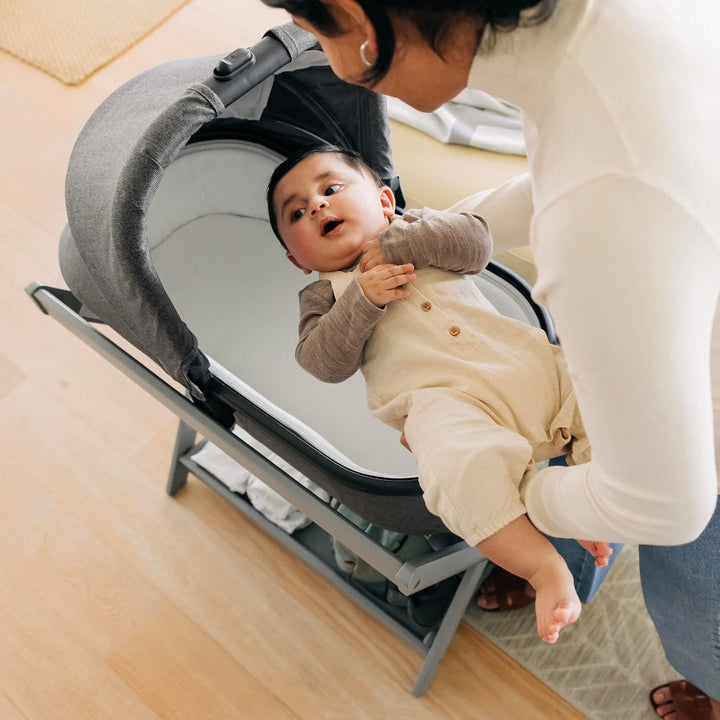 Bassinet Stand - Quick + Secure Attachment - White