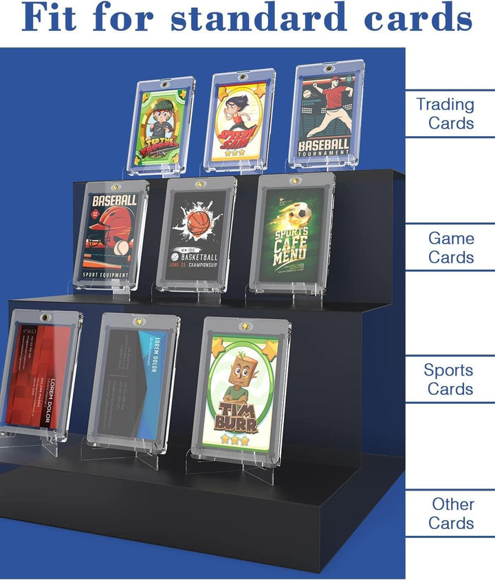 Magnetic Card Holders 12 Pack, 130PT One Touch Card Holder for Trading Card, Baseball Card, Sports Card
