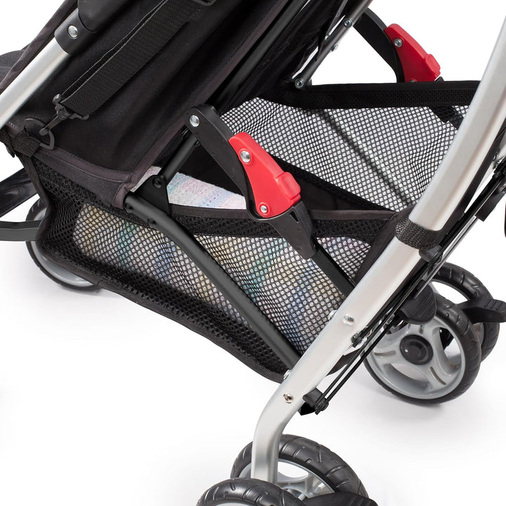 3Dlite Convenience Stroller, Black - Lightweight Stroller, Large Seat Area, Mesh Siding, 4 Position Recline, Extra Large Storage Basket, Infant Stroller for Travel