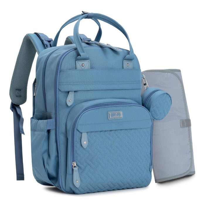 Diaper Bag Backpack - Baby Essentials Travel Tote - Multi Function Waterproof Diaper Bag, Travel Essentials Baby Bag with Changing Pad, Stroller Straps & Pacifier Case - Unisex, Dark Gray