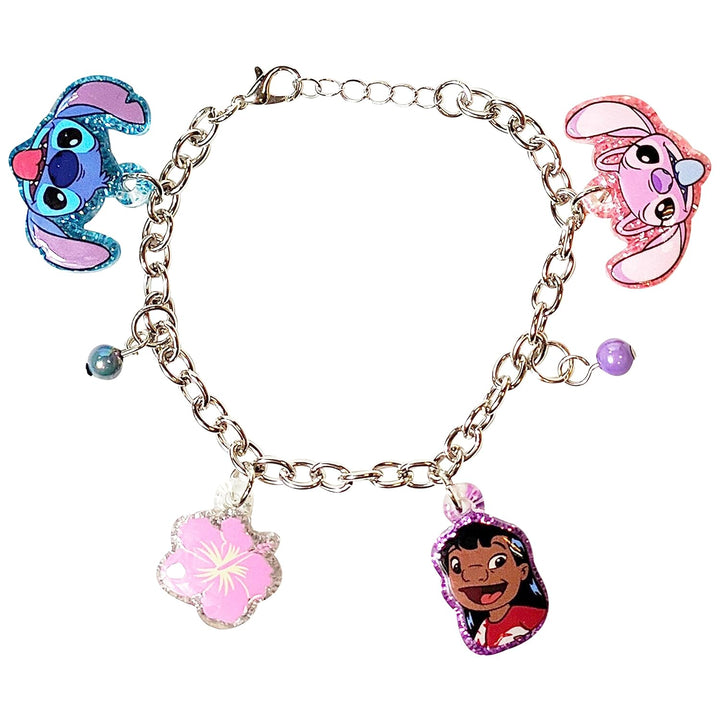 Lilo and Stitch 7" Bracelet with Metal Charms - Disney Stitch - Ages 3+