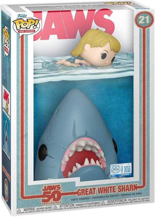 Pop! Comic Cover: Jaws - Shark - Amazon Exclusive - Collectable Vinyl Figure - Gift Idea - Official Merchandise - Toys for Kids & Adults - Movies Fans - Model Figure for Collectors and Display