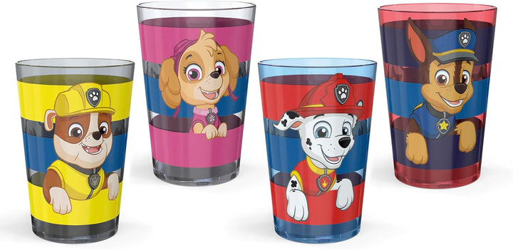 Bluey Nesting Tumbler Set Includes Durable Plastic Cups with Variety Artwork, Fun Drinkware Is Perfect for Kids (14.5 Oz, 4-Pack, Non-Bpa)