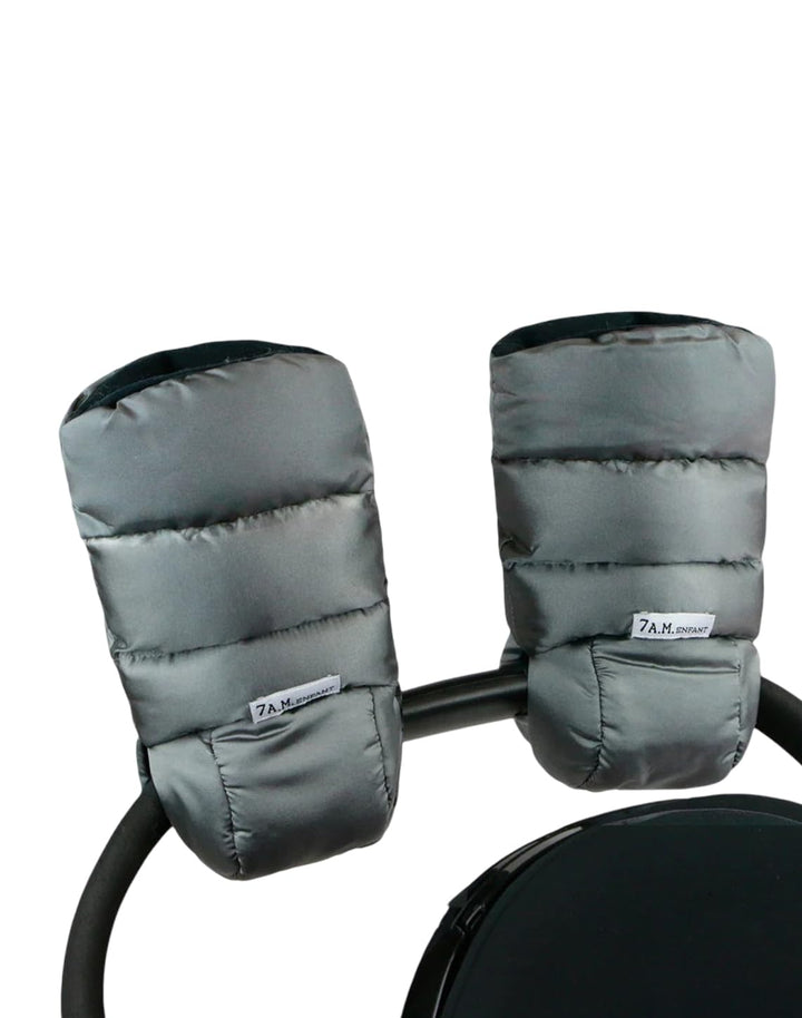 7AM Enfant Stroller Warmmuffs - Polar Hand Warmers with Anti- Freeze, Cold Weather, Water Repellent & Warm Hand Gloves for Pushchair, Pram, Stroller & Car Seat Bar