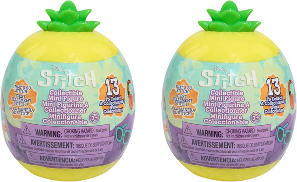 Disney Stitch That’S so Stitch Collectible Figures Series 2 (2-Pack), Mystery 2-Inch Figurine, Blind Capsule, Kids Toys for Ages 3 up by
