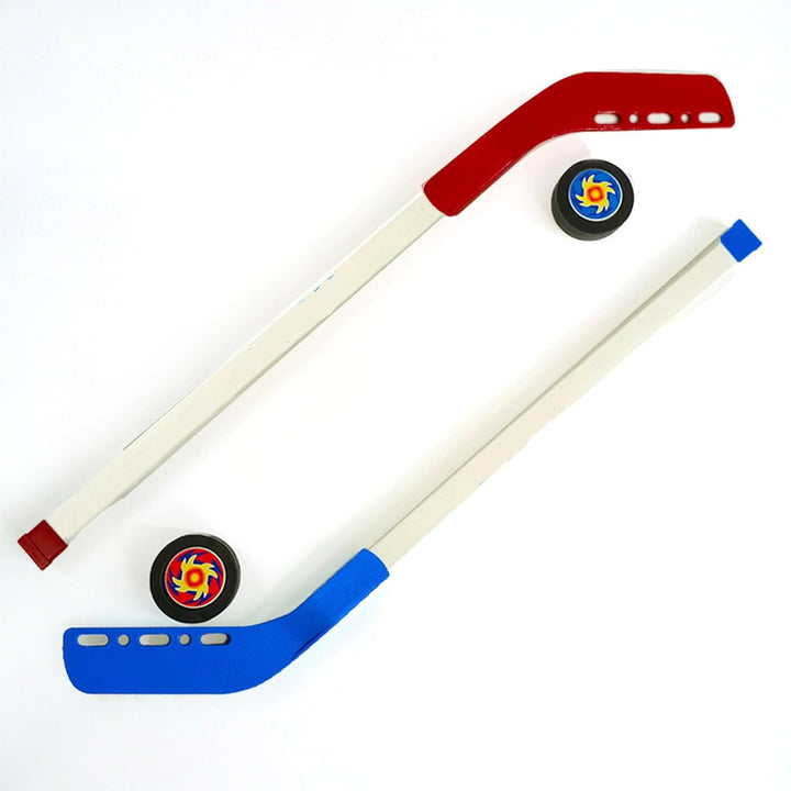 Street Floor Hockey Stick , Youth Toys Sports Starter  with 2 Ball and Plastic Puck, Indoor Outdoor Play Roller Hockey Training Gear for Boys Girls