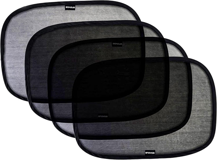 Car Window Shades for Baby (2 Pack) - 21X14 Inches Sun Shade Blocker, Cling - Glare Shield and UV Rays Protection for Your Child - Side Windows Screens for SUV- Mesh Window Shades for Car Baby