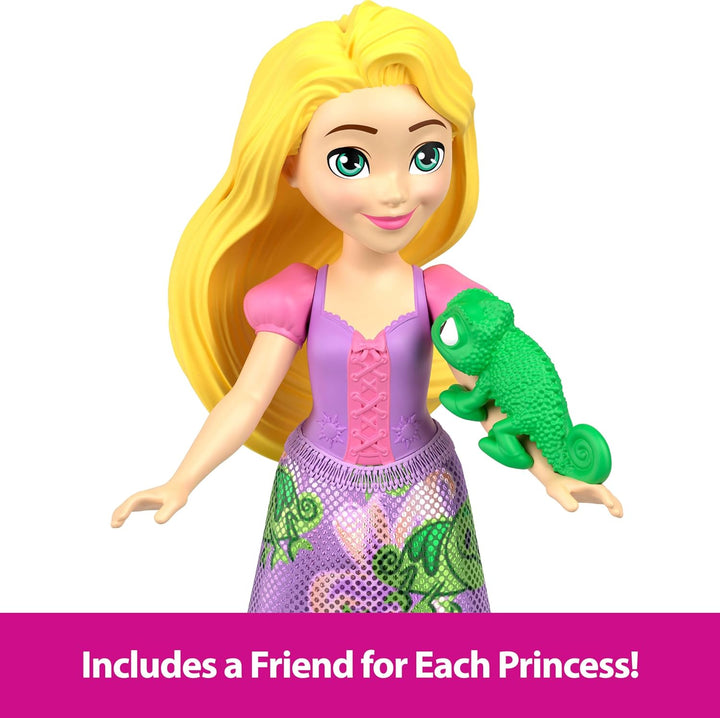 Disney Princess & Friends Set with 5 Posable Small Dolls in Removable Skirts or Pants & 5 Friend Figures, Inspired by the Disney Movies