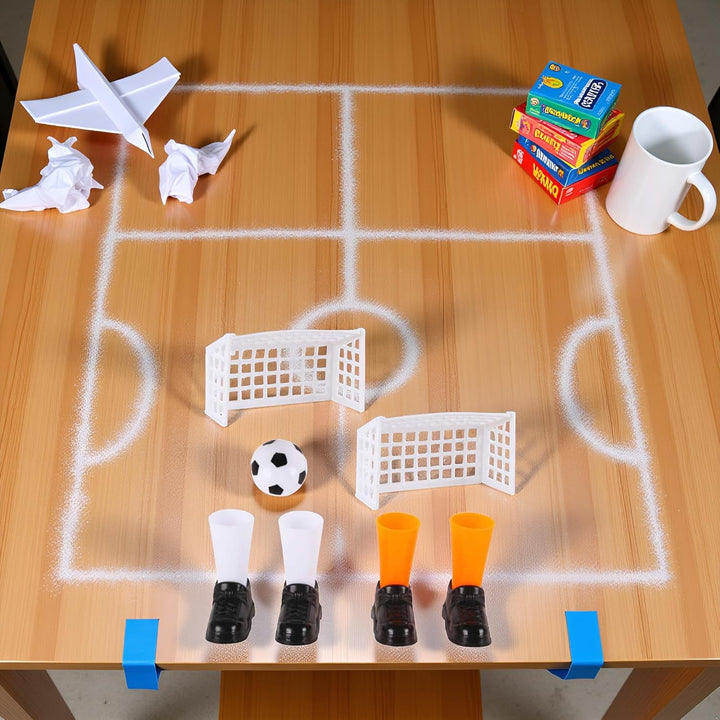1 Set Finger Soccer Game Finger Footballs Match Funny Finger Table Game Sets with Two Goals for Fans Club Party Gifts Soccer Games