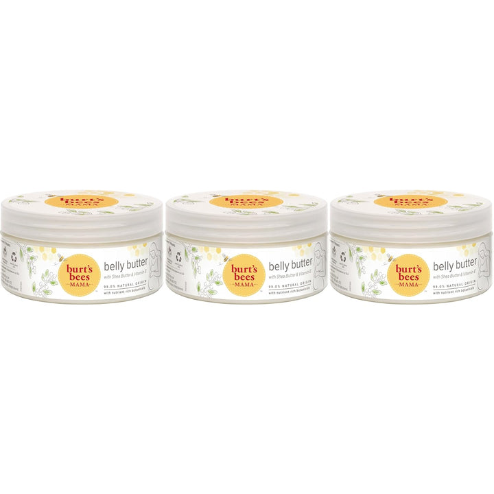 Mama Belly Butter Stretch Mark Cream for Pregnancy Massages Body & Reduces Scar Appearance, Prenatal & Postnatal Tummy Skin Care, Shea Butter & Vitamin E Rich Formula, 6.5 Oz Tub