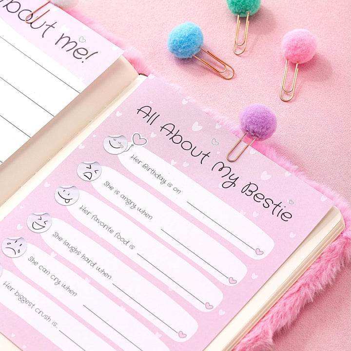 me Pink DIY Journal Kit for Girls – 300+ Pieces! Lockable Fuzzy Diary, Markers, Stickers & Empowering Pages – Gift Box for Tweens & Teens – Creative Journaling Set
