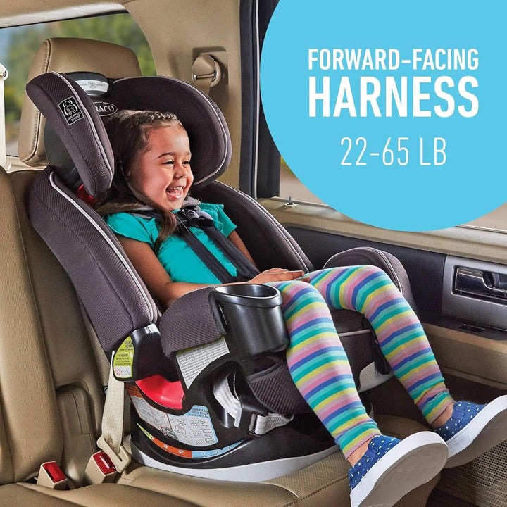 Grows4Me 4-In-1 Car Seat, Convertible Infant to Toddler Car Seat and Booster, West Point Design, for 10 Years of Safe, Comfortable Journeys