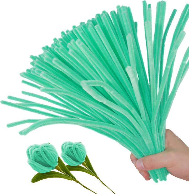 200PCS Pipe Cleaners with Instruction Manual 20 Colors Chenille Stems Bulk Art Craft Supplies Colorful Thick Fluffy Fuzzy Wire Sticks DIY Project for Kids Adults Back to School Supplies