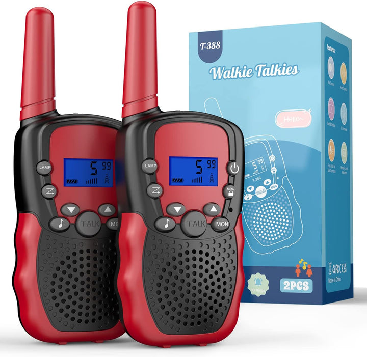 Toys for 3-12 Year Old Boys Girls, Walkie Talkies for Kids 22 Channels 2 Way Radio Toy with Backlit LCD Flashlight, 3 Miles Range for Outside, Camping, Hiking