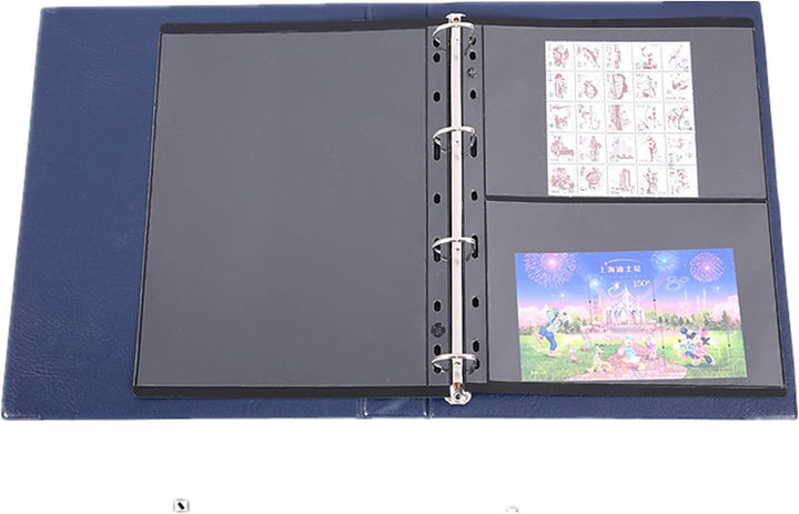 Vario Stamp Pages for Stamp Album Binder, 10 Sheet (20 Page) 1 Row Pages for Stamp Collectors, Professional Pack (1 Row)