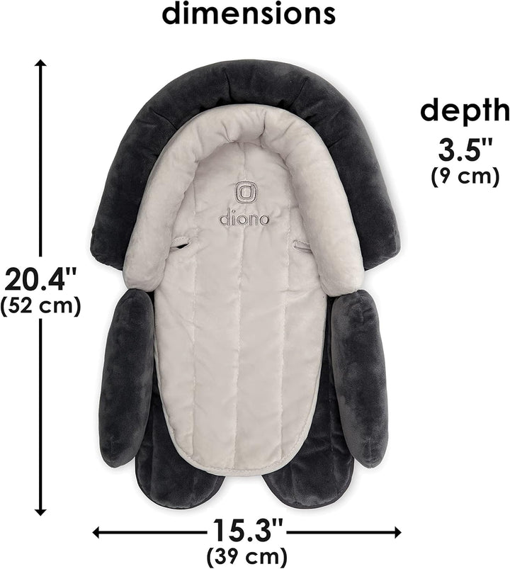 Cuddle Soft® 2-In-1 Head Support with Chest Pads - Gray/Arctic