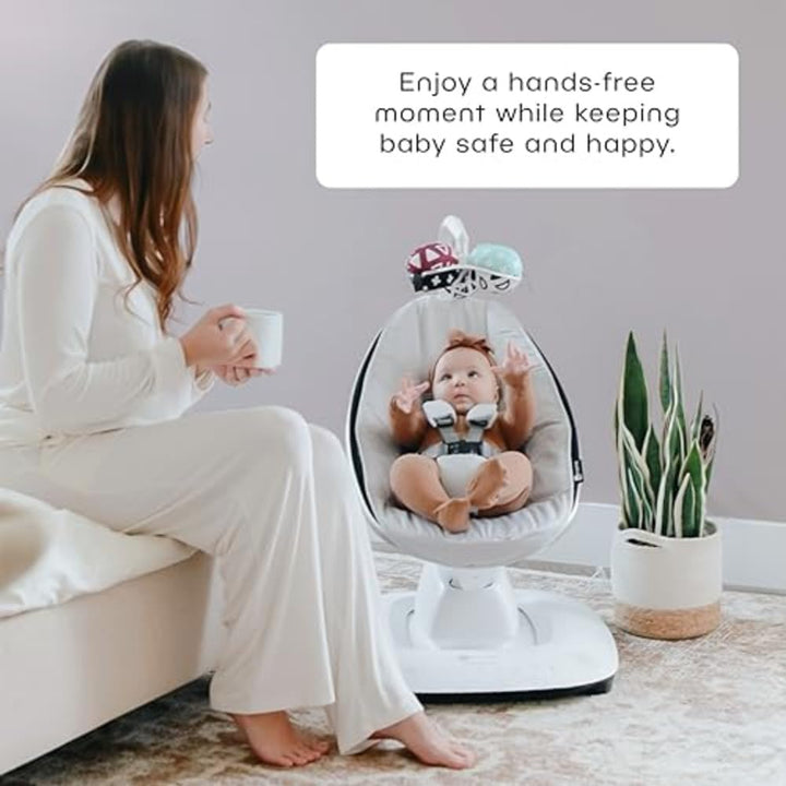 Mamaroo Multi-Motion Baby Swing, Bluetooth Enabled with 5 Unique Motions, Grey