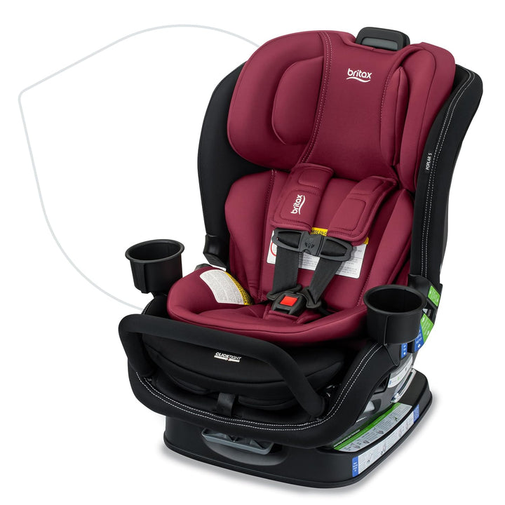 Poplar Convertible Car Seat, 2-In-1 Car Seat with Slim 17-Inch Design, Clicktight Technology, Stone Onyx