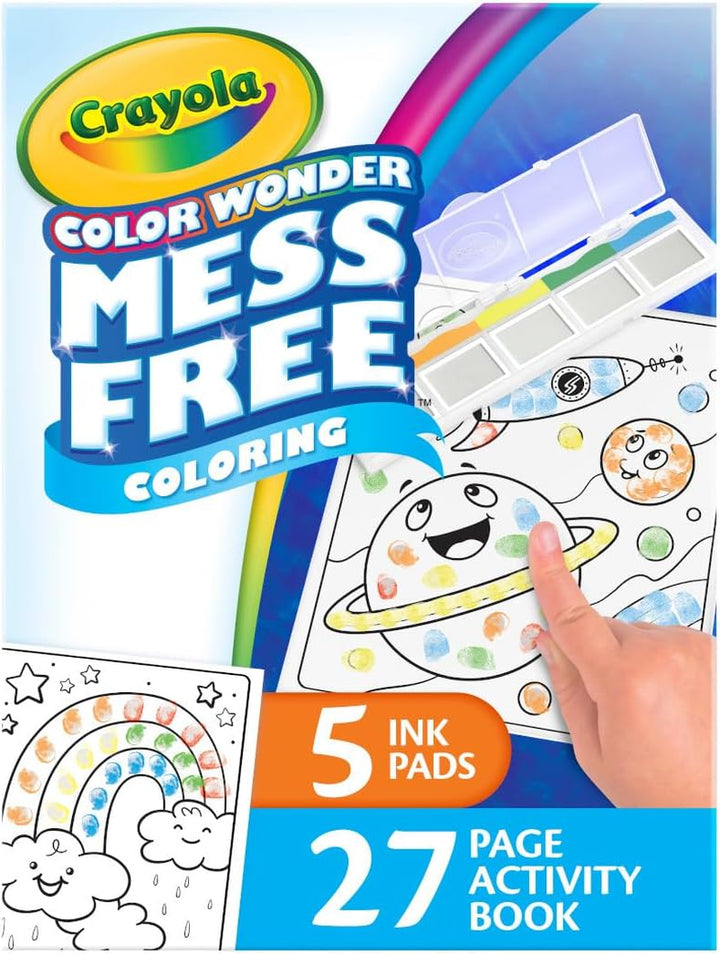 Color Wonder Mess Free Fingerprint Ink Painting Activity Set, Finger Painting Alternative, Toddler Coloring, Travel Activity, Gift for Toddlers