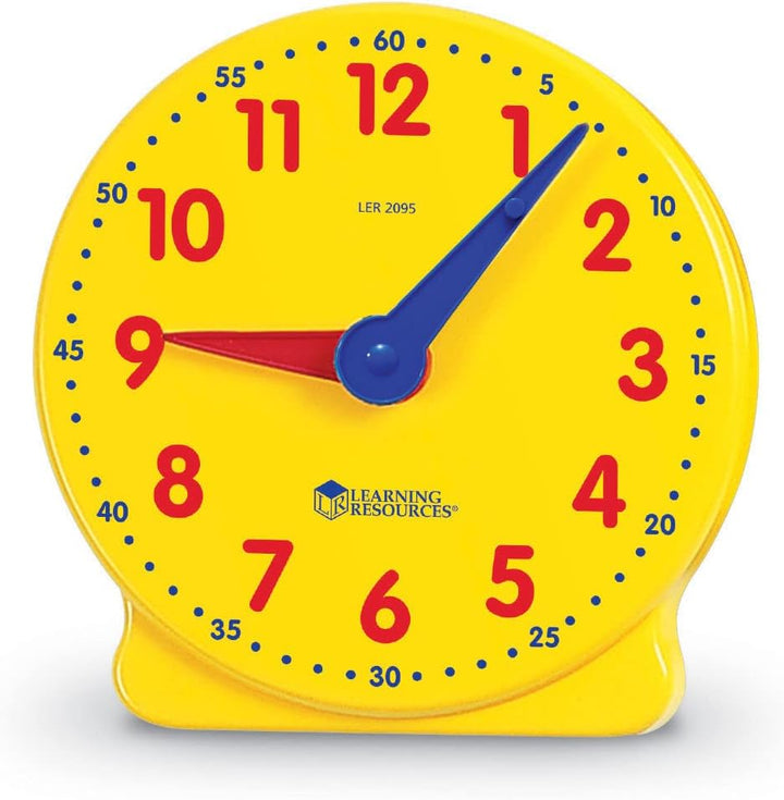 Big Time Student Clock, Teaching & Demonstration Clock, Develops Time and Early Math Skills, Ages 5+, Clock for Learning, 12 Hour,Back to School Gifts