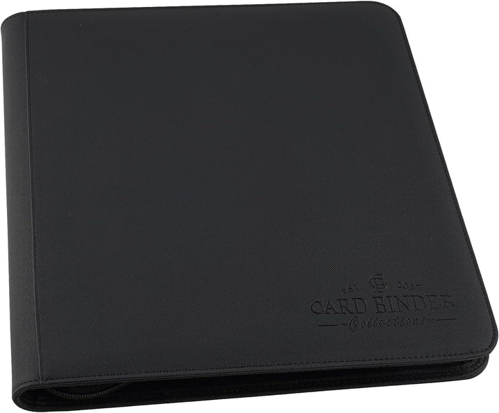 9 Pocket Card Binder, Premium Zip Trading Card Binder, 540 Double Sided Pocket PU Collection Binder, Collector Album, Card Folder for MTG, TCG, Sports Cards (Black)