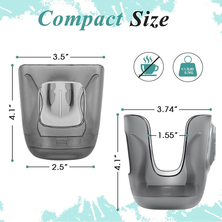Stroller Cup Holder Fits for Uppababy Vista/Vista V2/Vista V3/Cruz/Cruz V2/Minu/Minu V2/Minu Duo, Securely Hold the Cup, Quick Attachment, Folds with Stroller, Drinking on the Go, 1Pack