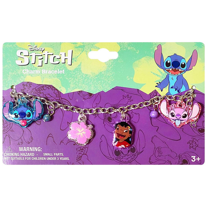 Lilo and Stitch 7" Bracelet with Metal Charms - Disney Stitch - Ages 3+
