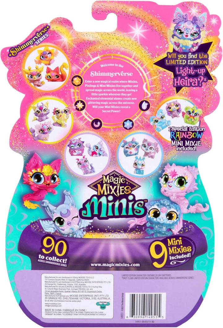 Minis Magic Shimmerverse Series Collector'S Pack, 9 Mini Mixies Included with Magical Fizz Cauldron Unboxing - 2 Hidden Minis