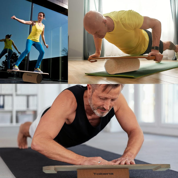 Balance Board Trainer for Adults Kids,Balance Board 8 Modes Wobble Board with Adjustable Stoppers Exercise Balancing Stability Trainer for Improve Balance