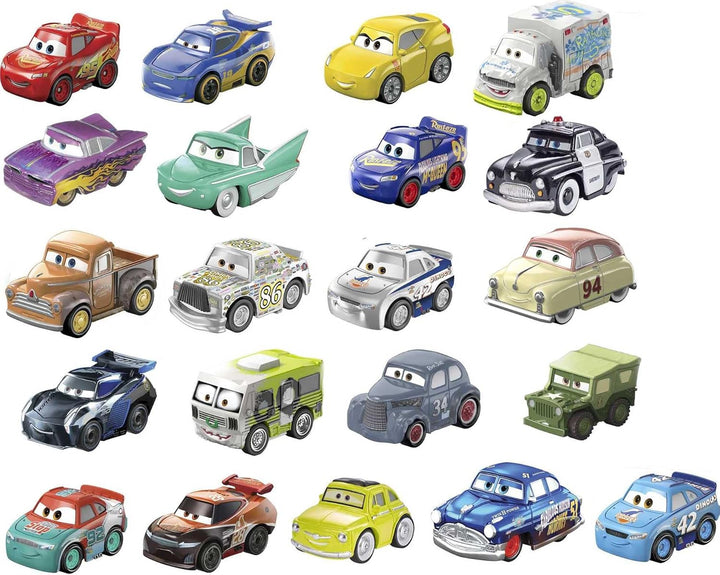 Disney Pixar Cars Toy Vehicles 10-Pack, Set of 10 Mini Racers of Favorite Characters from the First Cars Movie (Styles May Vary)
