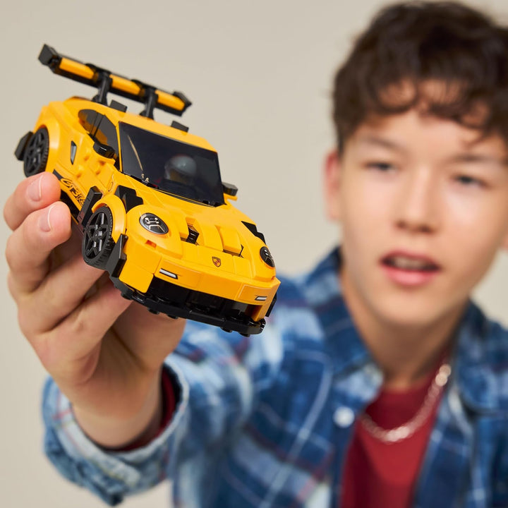 Speed Champions Porsche 911 GT3 RS Super Car Toy - Model Kit & Pretend Play Toy for Boys & Girls, Ages 9+ - Sports Car Building Set for Kids & Racing Fans - Gift Idea for Birthdays - 77239