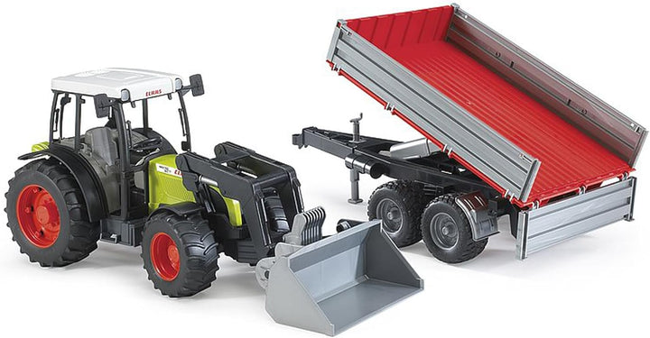 02112 CLAAS Nectis 267 F Farm and Construction Tractor with Frontloader and Tipping Trailer