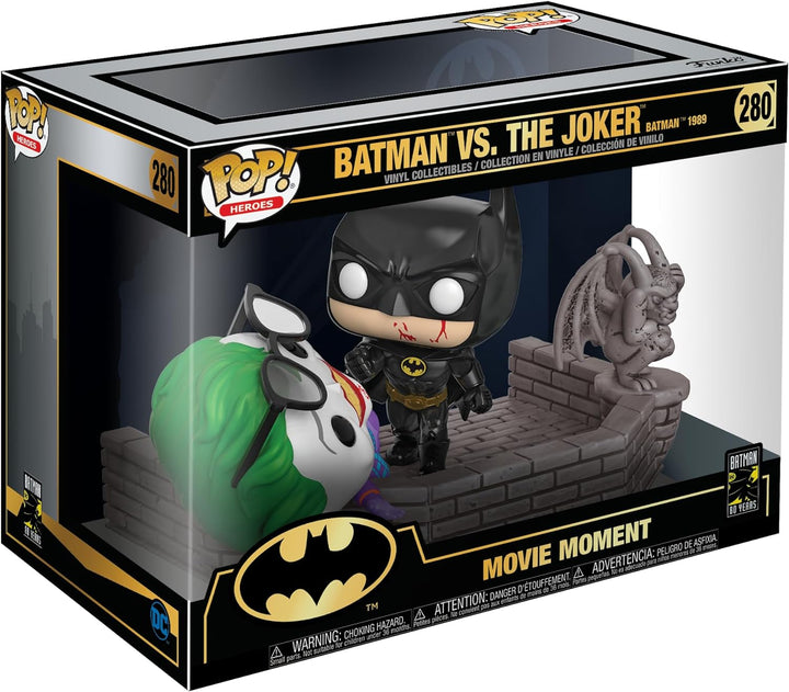 Pop Heroes: Batman 80Th - Batman - (1989),Multicolor, Standard - DC Comics - Collectable Vinyl Figure - Gift Idea - Official Merchandise - Toys for Kids & Adults - Superheroes Fans