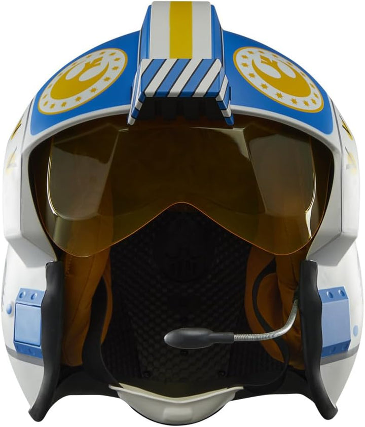 the Black Series Carson Teva Premium Electronic Helmet with Advanced LED and Sound Effects, Ages 14 and Up