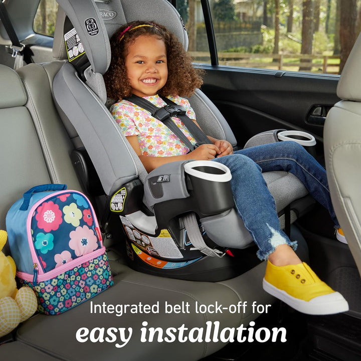 4Ever DLX 4-In-1 Car Seat, Charlie | Infant to Toddler Car Seat, with 10 Years of Use | Rear-Facing, Forward-Facing and Booster Modes | Safe, Comfortable and Convenient
