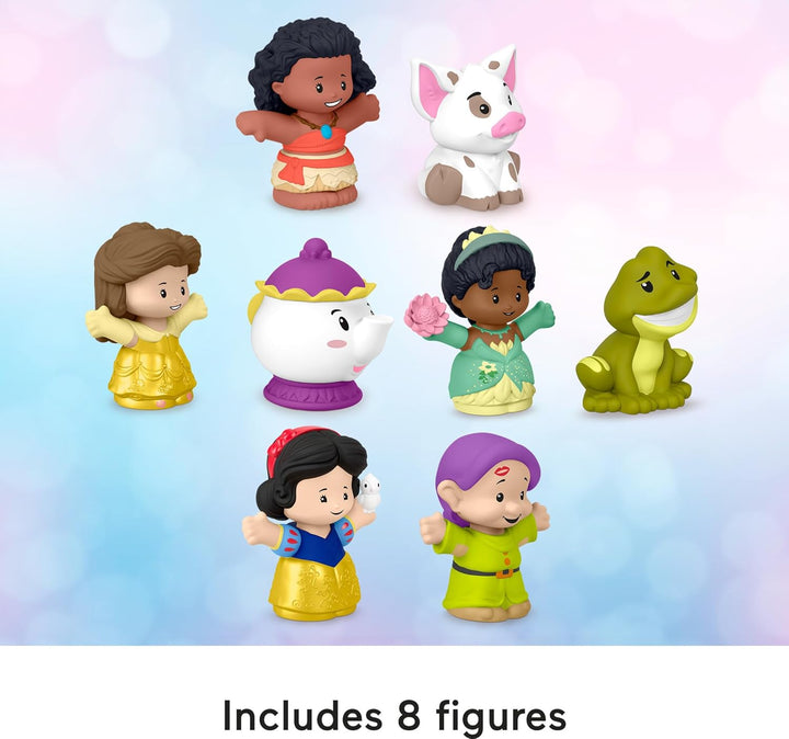 Little People Toddler Toys Disney Princess Story Duos 8-Piece Figure Set for Pretend Play Kids Ages 18+ Months