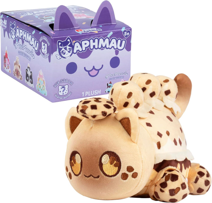 6” Meemeow Mystery Plush – Ice Cream; Youtube Gaming Channel, Blind Box, 1 of 8 Possible Ice Cream Meemeows, Official Merch