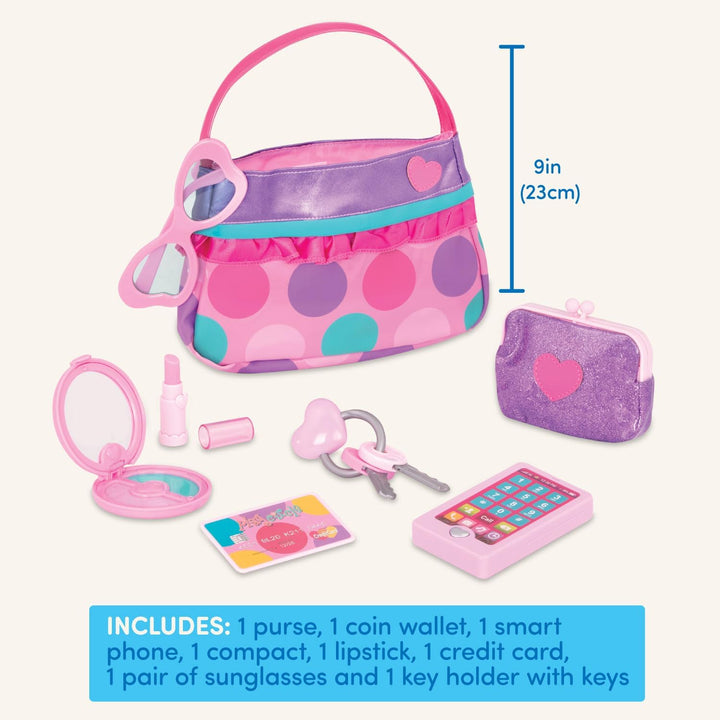– Play Circle – Makeup & Beauty Set – Dress up Fashion Accessories – Pretend Play – Princess Purse Set – 3+ Years