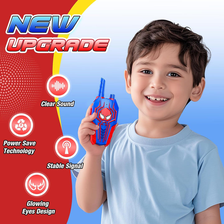 Cool Walkie Talkies for Boys Kids: Gifts Toys for 3 4 5 6 7 8 Year Old Boys Ages 5-7 Kids Walkie Talkies 2 Pack Outdoor Hiking Camping 2 Way Radio Toy Age 3-8 Year Old Boy Girl Birthday Gifts