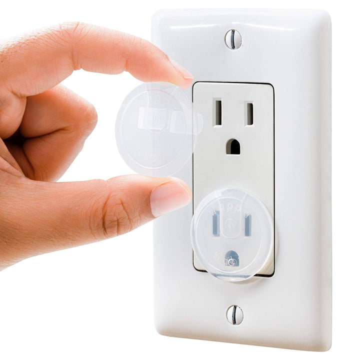 Safety Outlet Plug Covers 25-Pack, Clear – Childproof, Tamper-Resistant Plug Protectors and Outlet Covers for Baby Safety, Durable and Easy to Install Electrical Outlet Covers