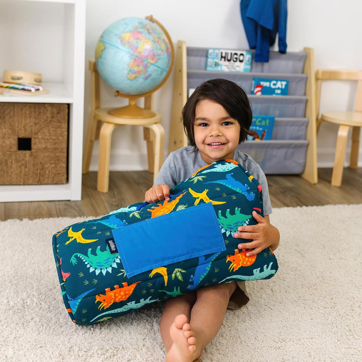 Kids Original Nap Mat – Cozy Kids Sleep Mat with Pillow, Ideal for School & Travel - Jurassic Dinosaurs