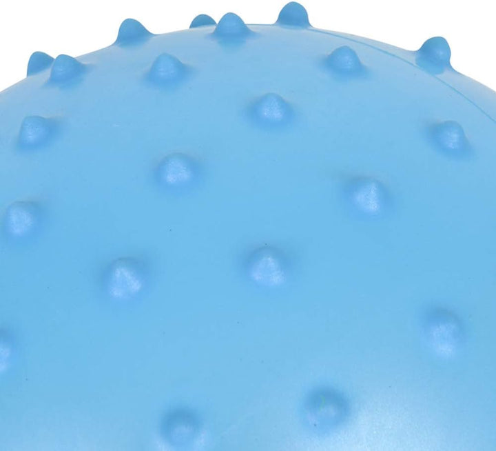 Mini Knobby Balls - (Pack of 12) Bulk 5 Inch Sensory Balls and Spiky Massage Stress Balls with Pump, Fun Bouncy Ball Party Favors