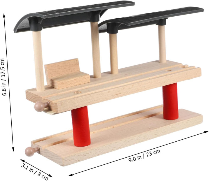 1Set Train Station Platform Educational DIY Plaything for Enhance Creativity Imagination with Interactive Railway Model for Early Learning