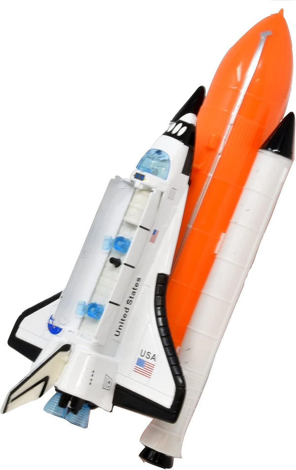 NASA Space Shuttle Toy for Kids Pretend Play Sets of 2 Piece Rocket Ship with Lights & Sound Diecast Spaceship Model Adventure for Toddler Boys & Toys