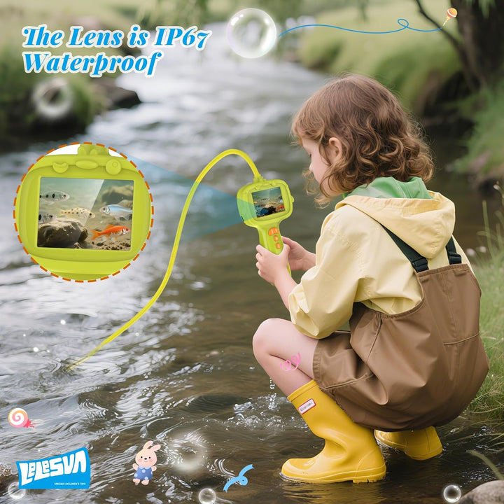 Kids Endoscope with Light, Unique Borescope Snake Camera, Educational Science Stem Toys for Christmas Birthday Gifts for 3 4 5 6 7 8 9 10-Year-Old Boys Girls