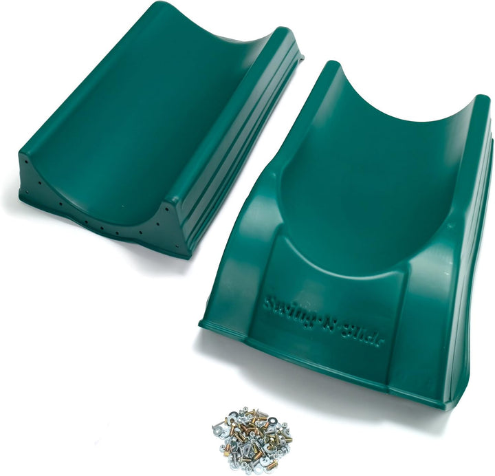 Swing N Slide Summit Slide - Green ,84" X 21" X7.5"