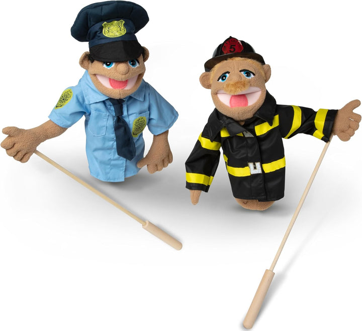 Rescue Puppet Set - Police Officer and Firefighter