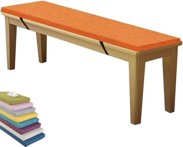 Indoor/Outdoor Bench Cushion for Furniture, Garden Replacement Cushions 90/100/120/150/180 Cm,Thick 5 Cm Seat Pads Non-Slip Removable for Loveseat Chair,Porch Swing,Dining(Beige,130X40X5Cm)